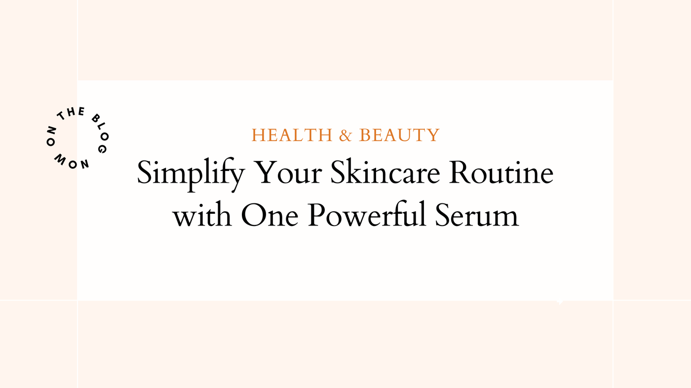 Simple skincare routine note with serum first and cream second
