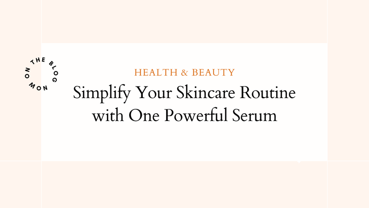 Simple skincare routine note with serum first and cream second